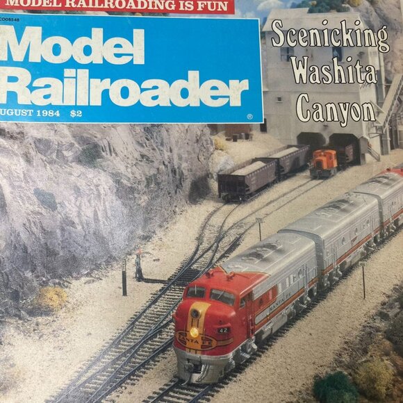 Model Railroader Magazine Back Issue u August 1984 Vol 51 No 8 Scenicking Washit - Picture 2 of 9